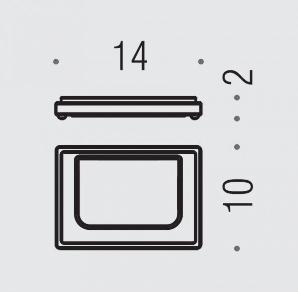 Мыльница COLOMBO DESIGN LOOK B1640.OM настольная цвет золото матовое B1640.OM