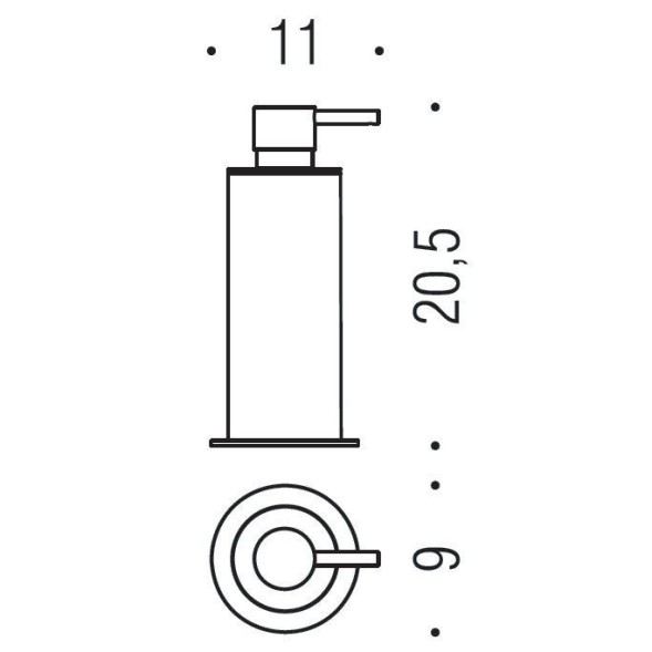 Дозатор COLOMBO DESIGN PLUS W4980XL настольный 0,5 л цвет хром W4980XL.CR