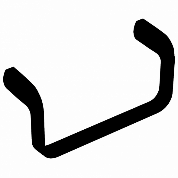 Полотенцедержатель COLOMBO DESIGN TRENTA B3031.NM кольцо цвет черный матовый