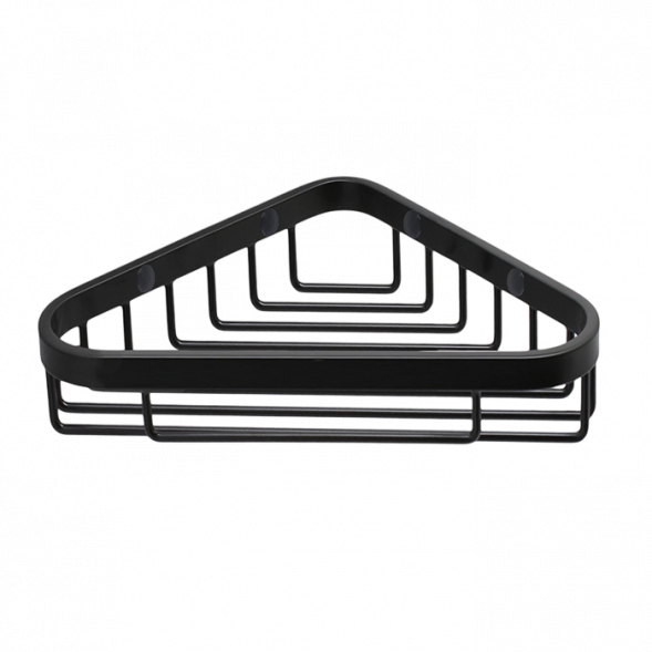 Полочка корзинка COLOMBO DESIGN BASIC B2732.NM угловая цвет черный матовый B2732.NM