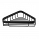 Полочка корзинка COLOMBO DESIGN BASIC B2732.NM угловая цвет черный матовый B2732.NM