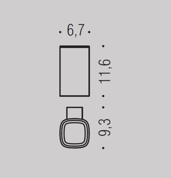 Стакан COLOMBO DESIGN TRENTA B3002 настенный цвет хром B3002.CR