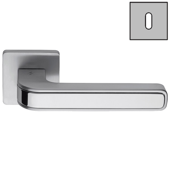 Дверная ручка Colombo TECNO MO11R хром матовый/хром MO11R.CR/CM