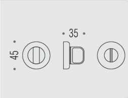 Фиксатор сантехнический Colombo Rosetta CD69 BZGG хром