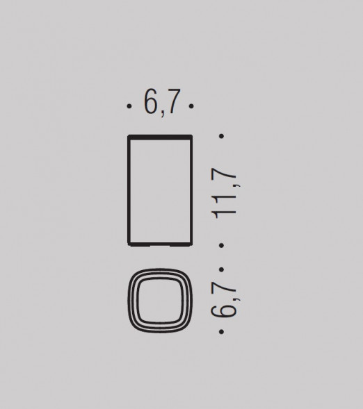 Стакан COLOMBO DESIGN TRENTA B3041 настольный цвет хром B3041.CR