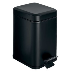 Ведро COLOMBO DESIGN COMPLEMENTI B9210.NM напольное с крышкой с педалью 3 л цвет черный матовый