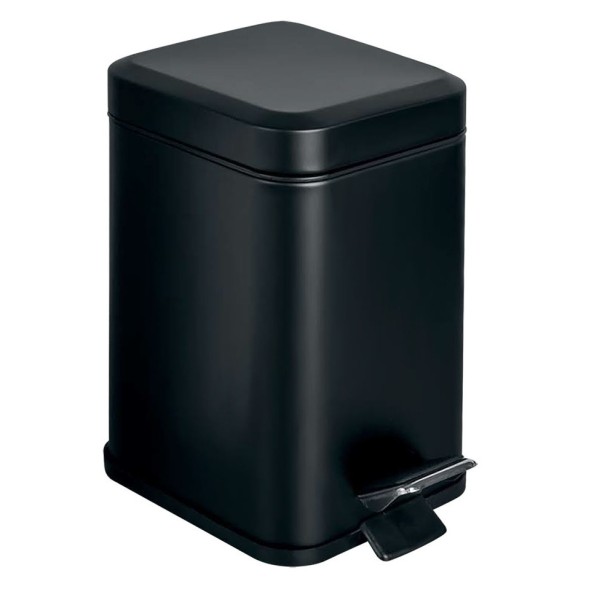 Ведро COLOMBO DESIGN COMPLEMENTI B9210.NM напольное с крышкой с педалью 3 л цвет черный матовый