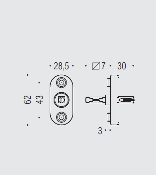 Переходник оконный Colombo DKDDK50D