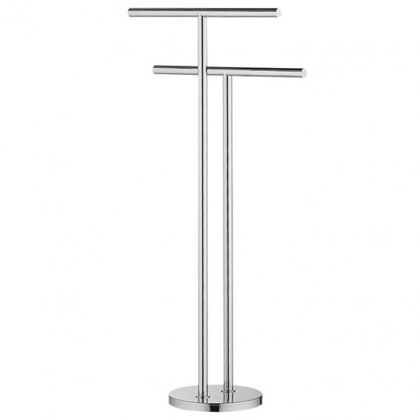 Стойка COLOMBO DESIGN PLUS W4938 с полотенцедержателем двойным цвет хром W4938.CR