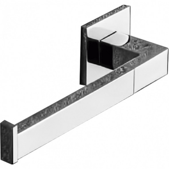 Держатель туалетной бумаги COLOMBO DESIGN BASICQ B3708SX без крышки левый цвет хром B3708S.CR