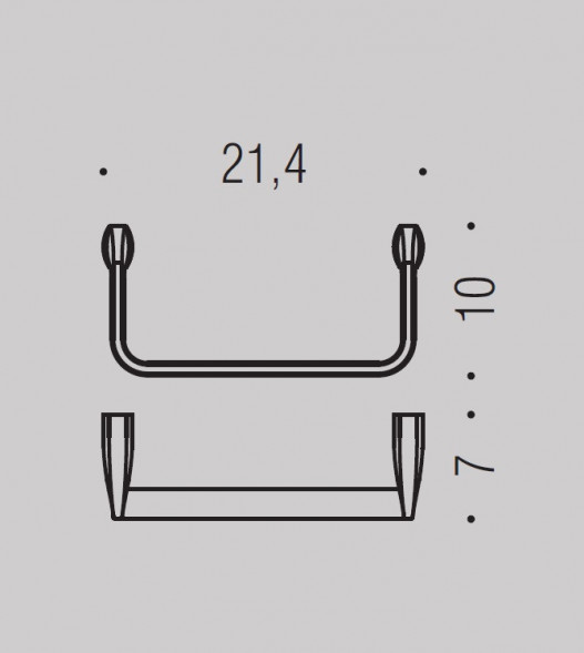 Полотенцедержатель COLOMBO DESIGN TRENTA B3031.GM кольцо графит матовый