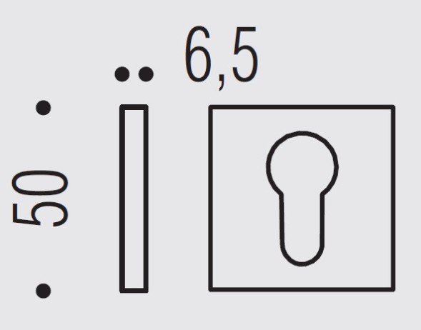 Накладка под цилиндр Colombo Rosetta FF23 хром матовый