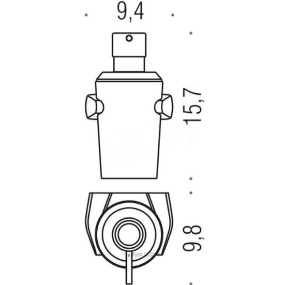 Дозатор COLOMBO DESIGN ROAD B9338 настенный цвет хром B9338.CR