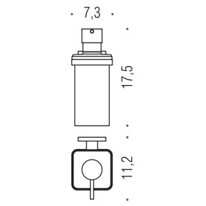 Дозатор COLOMBO DESIGN BASICQ B9337 настенный цвет хром B9337.CR
