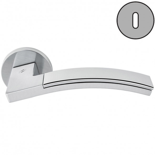 Дверная ручка Colombo TRAMA LC71R хром матовый/хром LC71R.CR/CM