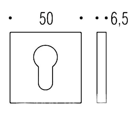 Накладка под цилиндр Colombo Rosetta FF23 черный матовый FF23.NM
