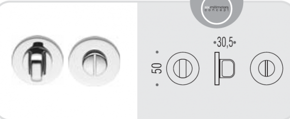 Фиксатор сантехнический Colombo Rosetta FF19 BZG хром FF19BZG.CR