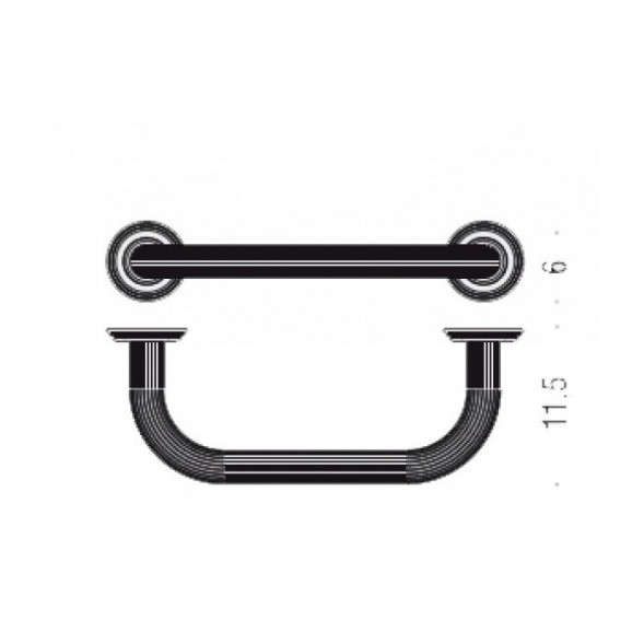 Поручень COLOMBO DESIGN HERMITAGE B3373.OA цвет античная латунь