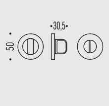 Фиксатор сантехнический Colombo Rosetta FF19 BZG хром матовый FF19BZG.CM