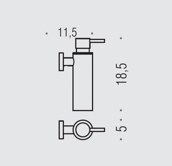 Дозатор COLOMBO DESIGN PLUS W4981.VL настенный цвет винтаж W4981.VL