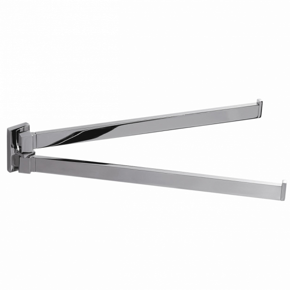 Полотенцедержатель COLOMBO DESIGN LOOK B1612 двойной цвет хром B1612.CR