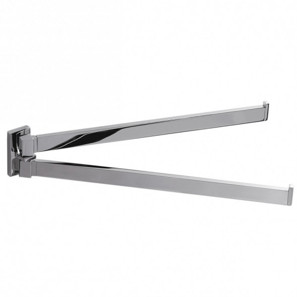 Полотенцедержатель COLOMBO DESIGN LOOK B1612 двойной цвет хром B1612.CR