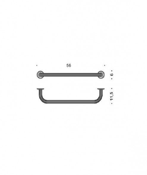 Поручень COLOMBO DESIGN HERMITAGE B3374 цвет хром B3374.CR
