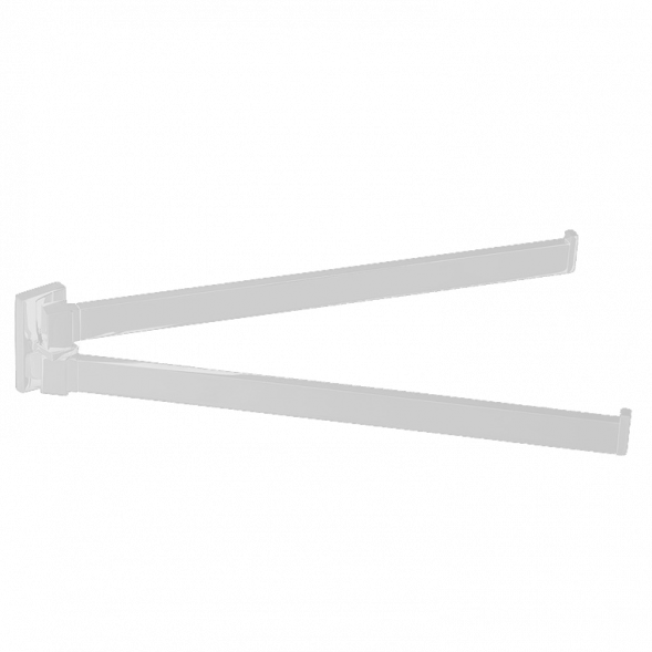 Полотенцедержатель COLOMBO DESIGN LOOK B1612.BM двойной цвет белый матовый B1612.BM