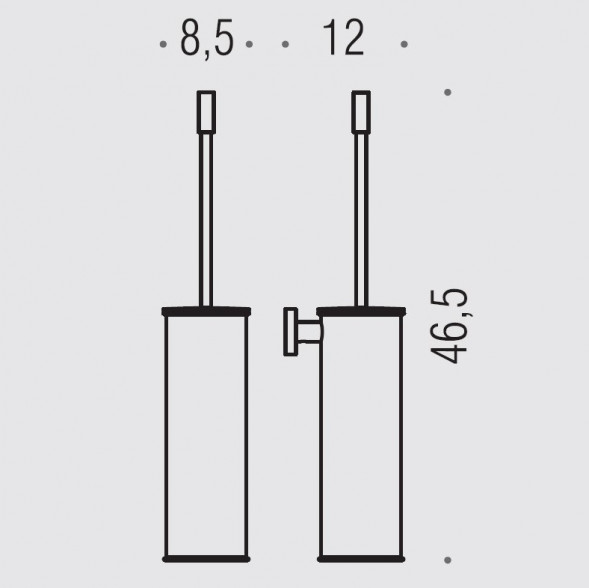 Ершик COLOMBO DESIGN PLUS W4962 настенный цвет хром W4962.CR
