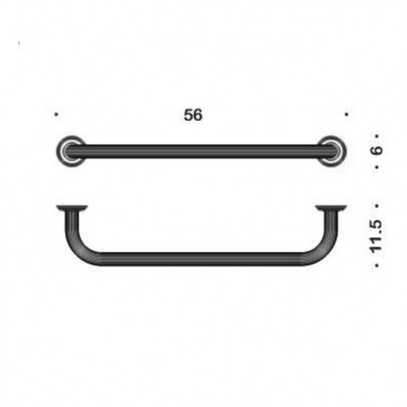 Поручень COLOMBO DESIGN HERMITAGE B3374.HPS цвет золото B3374.HPS