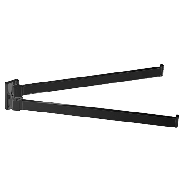 Полотенцедержатель COLOMBO DESIGN LOOK B1612.NM двойной цвет черный матовый