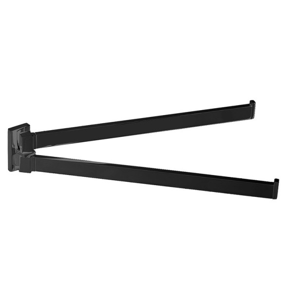 Полотенцедержатель COLOMBO DESIGN LOOK B1612.NM двойной цвет черный матовый