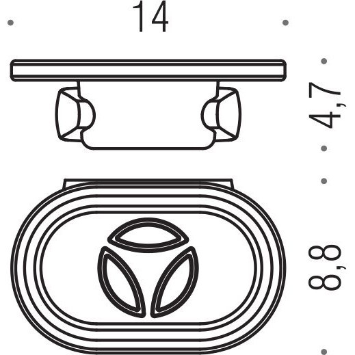 Мыльница COLOMBO DESIGN ROAD B8001 настенная цвет хром B8001.CR