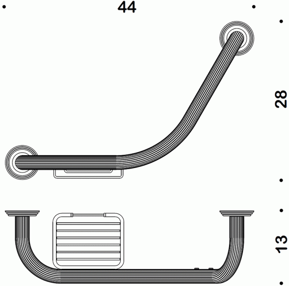 Поручень COLOMBO DESIGN HERMITAGE B3375 цвет хром B3375.CR
