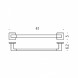 Полотенцедержатель COLOMBO DESIGN BASICQ B3709 широкий цвет хром B3709.CR