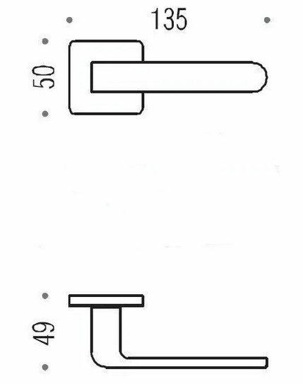 Дверная ручка Colombo FEDRA AC11RSB винтаж