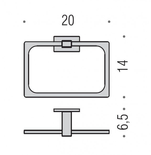 Полотенцедержатель COLOMBO DESIGN LOOK B1631.BM кольцо цвет белый матовый