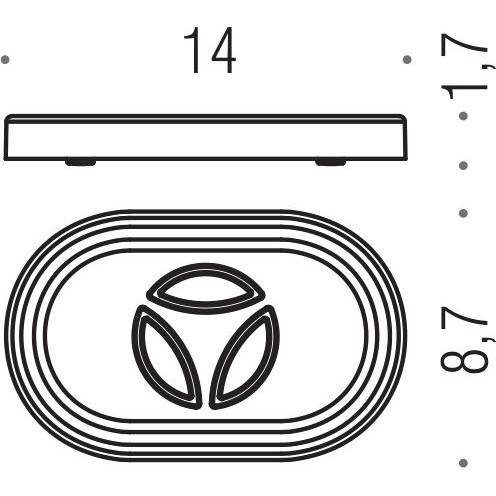 Мыльница COLOMBO DESIGN ROAD B8040 настольная цвет хром B8040.CR