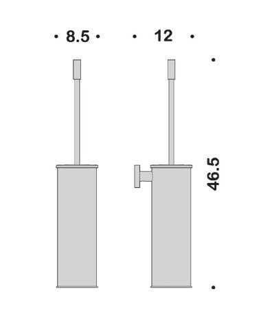 Ершик COLOMBO DESIGN PLUS W4962.OM настенный цвет золото матовое W4962.OM
