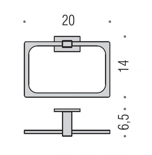 Полотенцедержатель COLOMBO DESIGN LOOK B1631.HPS1 кольцо цвет нержавеющая сталь B1631.HPS/SS