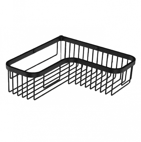 Полочка корзинка COLOMBO DESIGN ANGOLARI B9611.NM угловая одинарная цвет черный матовый