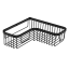 Полочка корзинка COLOMBO DESIGN ANGOLARI B9611.NM угловая одинарная цвет черный матовый