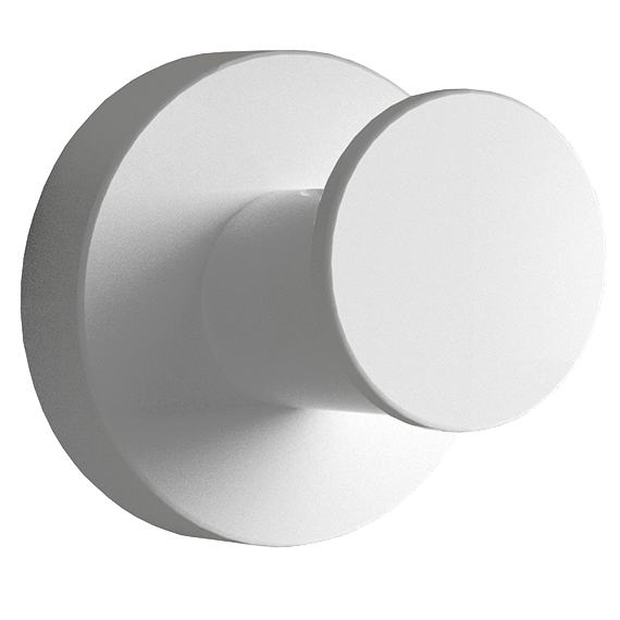 Крючок COLOMBO DESIGN PLUS W4917.BM одинарный цвет белый матовый