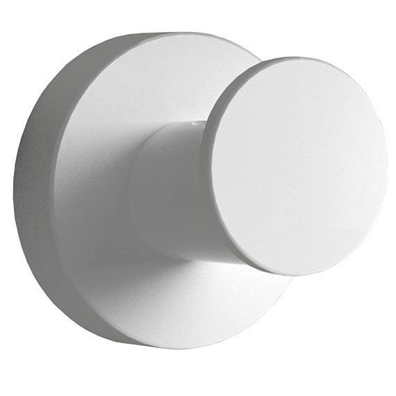 Крючок COLOMBO DESIGN PLUS W4917.BM одинарный цвет белый матовый