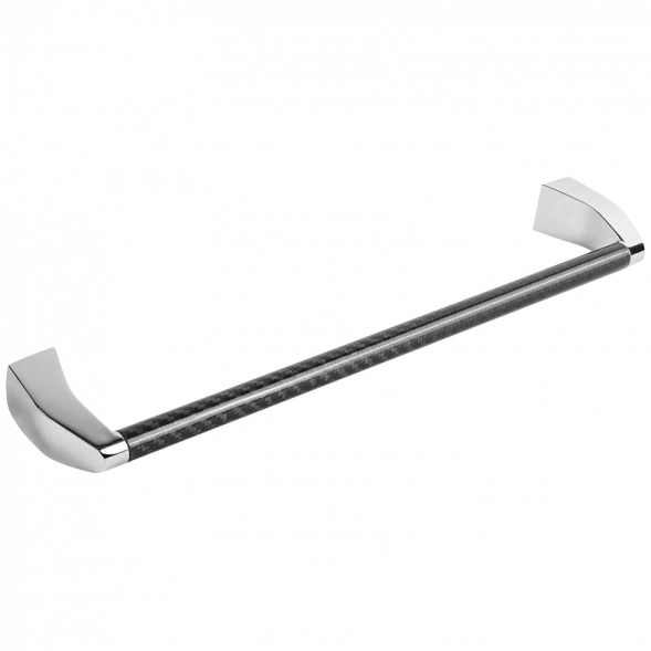 Полотенцедержатель COLOMBO DESIGN ROAD B8009.CR/CB  цвет хром-карбон B8009.CR/CB