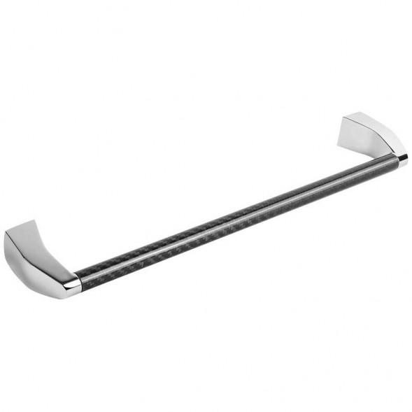 Полотенцедержатель COLOMBO DESIGN ROAD B8009.CR/CB  цвет хром-карбон B8009.CR/CB