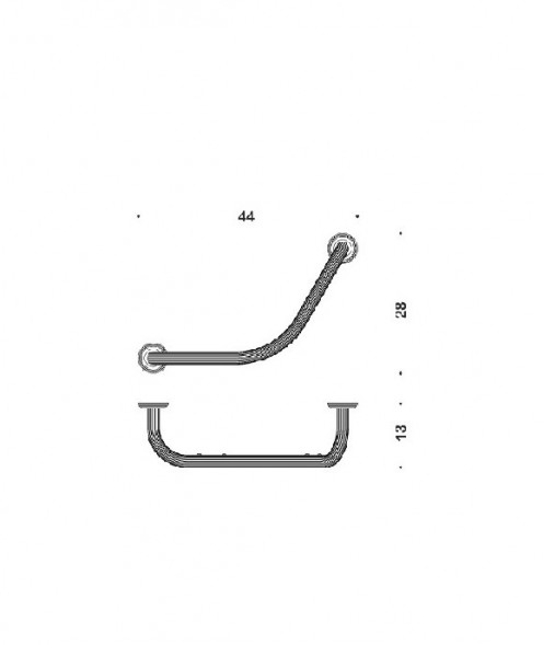 Поручень COLOMBO DESIGN HERMITAGE B3376 цвет хром B3376.CR