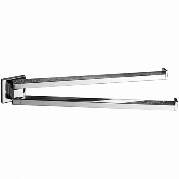 Полотенцедержатель COLOMBO DESIGN BASICQ B3712 двойной цвет хром B3712.CR