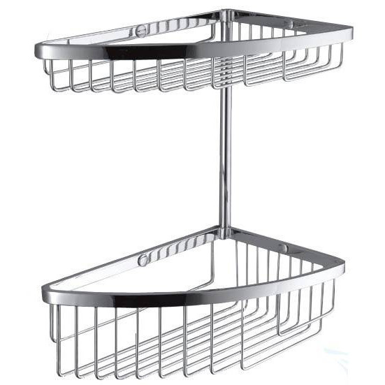 Полочка корзинка COLOMBO DESIGN ANGOLARI B9612 угловая двойная цвет хром B9612.CR