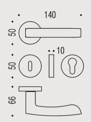 Дверная ручка Colombo VIOLA AR21R золото AR21R.OL